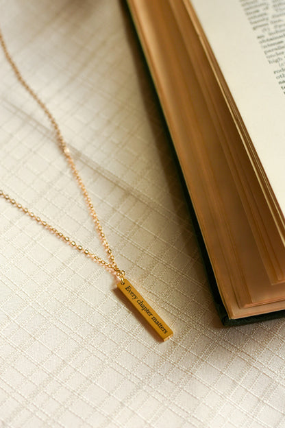 Every Chapter Matters Necklace