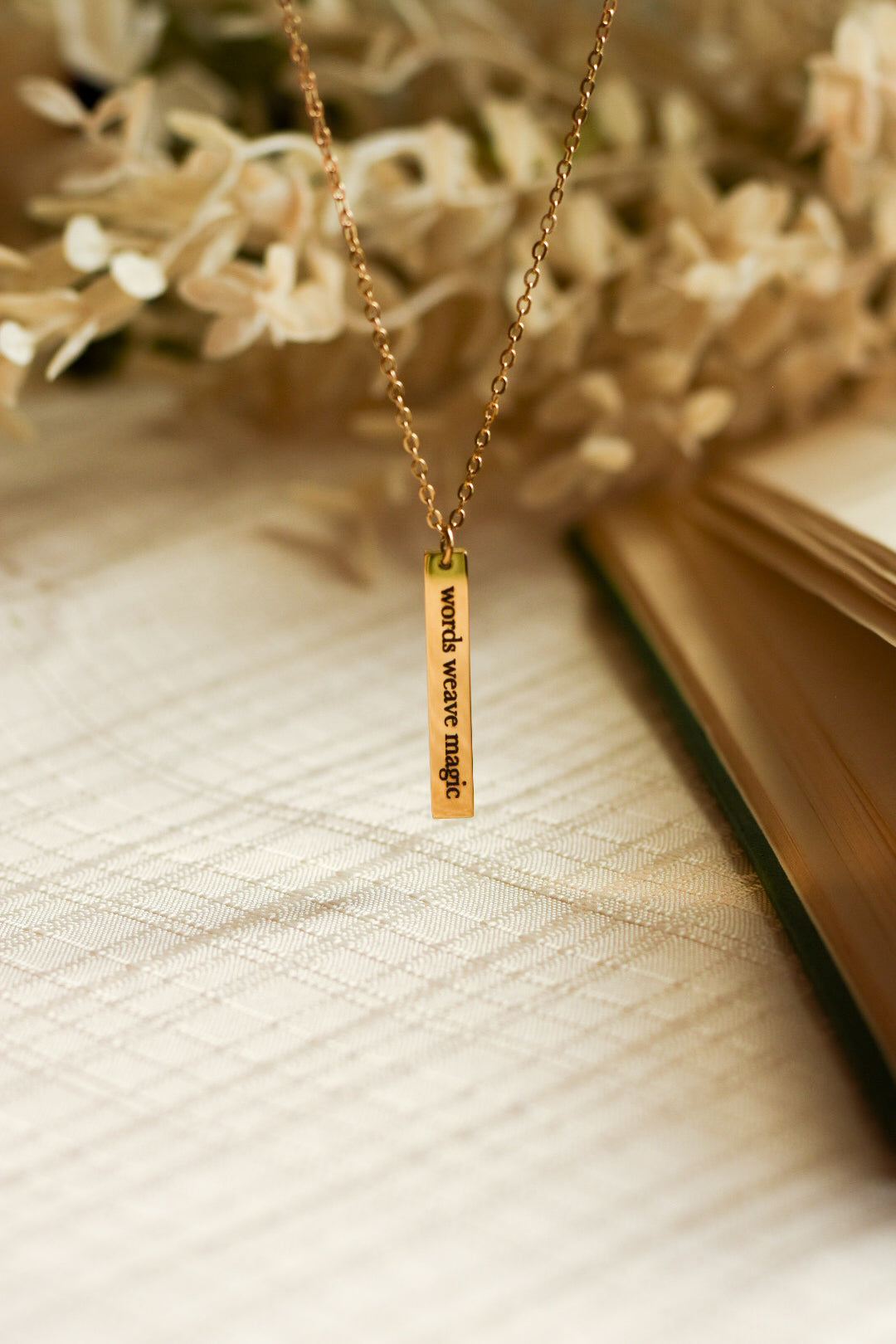 Words Weave Magic Necklace