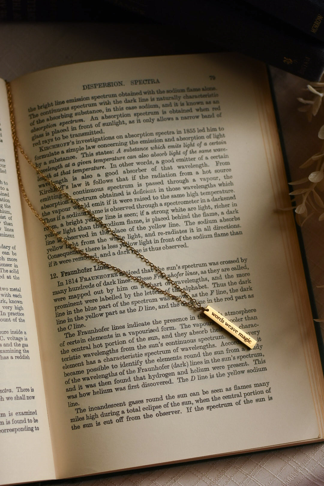 Words Weave Magic Necklace